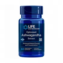 Optimized Ashwagandha Extract Life Extension 60 Cápsulas Vegetais