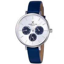 Relógio Analógico Daniel Klein Exclusive DK11896-5 Feminino, Couro - Azul