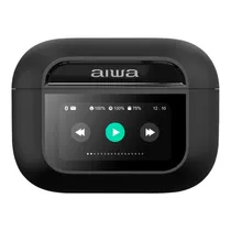 Fone de Ouvido Aiwa Awtwsgprob - Bluetooth - Painel Touchscreen - Preto