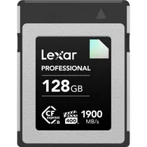 Memória CF Express Tipo B Lexar Professional Diamond 1900-1700 MB/s 128 GB (LCXEXDM128G-Rneng)