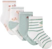 Meias para Bebe Orchestra ANAO6N-Bla - Masculina (4 Pares)