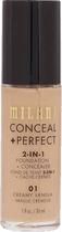 Base Liquido Milani Conceal + Perfect 2 En 1 - 01 Creme de Baunilha 30ML