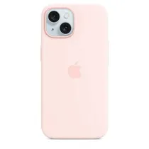 Acc Capa iPhone 15 Silicone Case Magsafe Pink