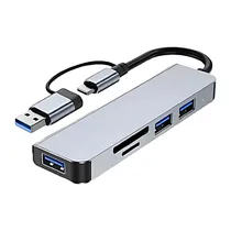 Adaptador Tomate Multifuncional MST-013 - 5 Em 2 - Cinza