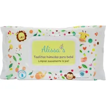 Alissa´s Toallitas Húmedas Toallitas Húmedas para Bebé 50 Unidades Plastico Colorido