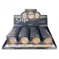 Po Compacto Facial Ruby Rose HB-7228-G2-M - 36 Unidades