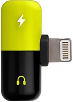 Adaptador HLD Lightning para Áudio e Carregamento Lightning - Amarelo/Preto
