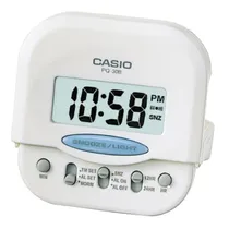 Relógio Despertador Casio PQ-30B-7D Branco