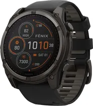 Relógio GPS Garmin Fenix 8 51MM Sapphire Solar 010-02907-10 - Black