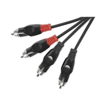 Cable de Audio Santo Angelo AC2 Rca A Rca 5 Metros Negro