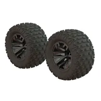 Roda Arrma Dboots Fortress MT Tire Set Glued Gun Metal ARA550086