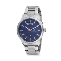 Relógio Analógico Masculino Daniel Klein Premium DK12215-4 - Prata e Azul