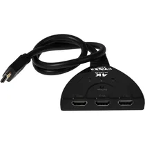 Interruptor HDMI 3 Em 1 Satellite A-HD10 4K - Preto