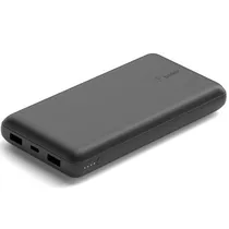 Carregador Portátil Belkin Boostcharge 3 Portas BPB012BTBK / 20000MAH / 15W - Preto