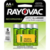 Pilha Recarregável Rayovac AA - 4 Unidades