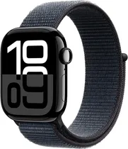 Apple Watch S10 (GPS) Caixa Alumínio Jet Black 42MM Pulseira Sport Loop Ink MWWG3AM