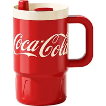 Caneca Térmica Nonoo Coca-Cola NS800B1 com Canudo - Vermelha 800ML