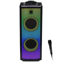 Caixa de Som Aiwa Flame Line AWPOK100D 2.000 P.M.P.O Watts com Bluetooth/USB/FM - Preta (Amassado/CX Feia)