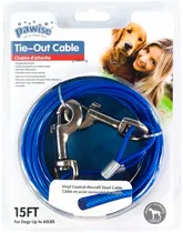 Cabo de Aço para Amarrar O Cães 4.5M Azul - Pawise Tieout Cable 11511