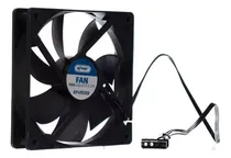Cooler Fan de Gabinete, 12 X 12, Molex 4-Pinos, 120MM, Preto  Cooler Fan ...