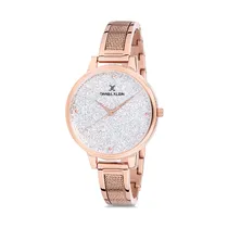 Relógio Analógico Feminino Daniel Klein Premium DK12186-2 - Rosa Ouro