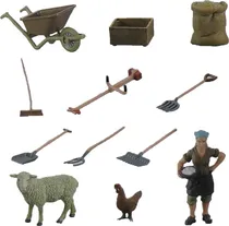 Toys Animais de Fazenda Zhong Jieming Q9899-ZJ52-B (12 Peças)