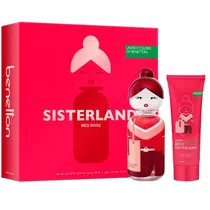 Kit Perfume Feminino Benetton Sisterland Red Rose Edt 80 ML + Loção Corporal