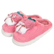 Pantufa Felpudo com Laço - Tamanhos 38-42 - Rose