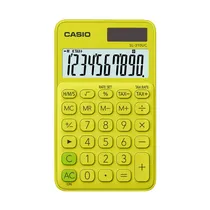 Calculadora Compacta Casio SL-310UC-YG de 10 Dígitos - Amarelo