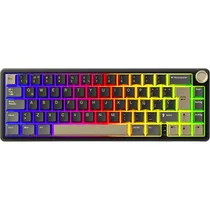 Teclado Mecânico Royal Kludge R65 65% RGB USB-C Switch Brown - Phantom (Espanhol)