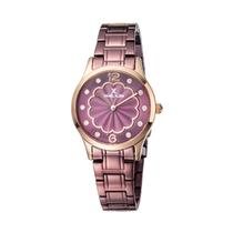 Relogio Analogico Feminino Daniel Klein Premium DK11990-6 - Roxo/Rosa Ouro