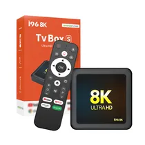 Receptor TV Box I96 / 8K / Ultra HD Set-Top Box / 32GB / 4GB / Wifi / Bluetooth / Android 9.0 - Preto