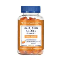 Vitamina Hair, Skin e Nails The Vitamin Shoppe 120 Gummies de Laranja