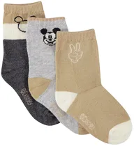 Meias para Bebê Orchestra Alamol-GRM Mickey Masculina (3 Pares)