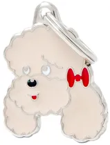 Medalha de Identificação Myfamily Friends Cão Apricot Poodle MF20ORANGE