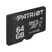 Cartao de Memoria Micro SD de 64GB Patriot LX Series 80MBS / PSF64GMDC10 - Preto