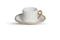 Scalla Vajilla Taza de Cafe c/Platillo Bambu Flat