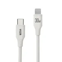 Cabo Vezr VD09 - 30W - USB-C/Lightning - 1.2 Metros - Branco