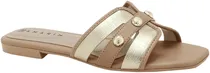 Chinelo Ramarim 25-25203 Feminina Caqui