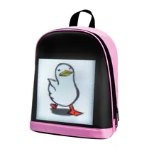 Mochila Sate LED A-KP6096 Preto/Rosa