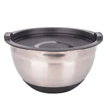 Bowl Aço Inox Fundo Premium 18CM Base Emborrachada Antiderrapante
