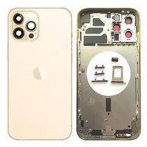 Chasis iPhone 12 Pro Max Dourado(Completo)
