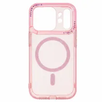 Capa Magnética Cisen para iPhone 17 Pro - Rosa Transparente