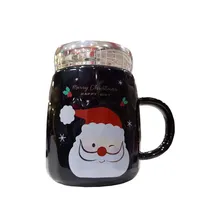 Caneca Natalina Preta 7X12,7CM 540ML