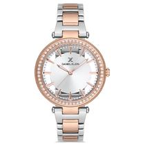 Relogio Analogico Feminino Daniel Klein DK.1.12681-4 Premium Ladies / Pulseira de Aco Inoxidavel - Prata/Rose Gold