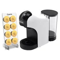 Cafeteira Elétrica Quanta Pure Flavour QTCMC50 - 1400W - 1L - 3 Em 1 - com Porta Capsula - 220V - Branco