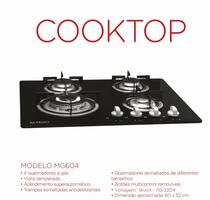 Fogao Cooktop Mitsuo 4 Bocas MG604B 60X42CM Bivol