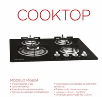 Fogao Cooktop Mitsuo 4 Bocas MG604B 60X42CM Bivol