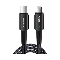 Cable Essager WLA04 USB-C A Lightning 2M Negro