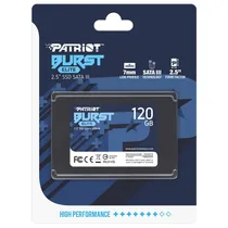 SSD Patriot Burst Elite, 120GB, 2.5", SATA 3, Leitura 450MB/s, Gravação 320MB/s, PBE120GS25SSDR